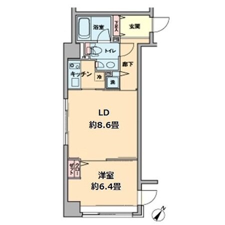 カスタリア水天宮の物件間取画像